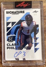 2023 Leaf Signature Series Clark Phillips III Pixel Art XRC Auto 1/1 Falcons