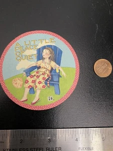 Mary Engelbreit Magnet Pooch & Sweetheart “A Little Peace Of Quiet” - Picture 1 of 2