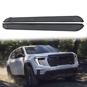 2PCS Aluminum Running Boards Side Steps Nerf Bar Fits For GMC Acadia 2024 2025 - Picture 1 of 12