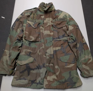 Original Vintage Cold Weather US Army Jacket Coat Camo - Size Medium - Picture 1 of 8