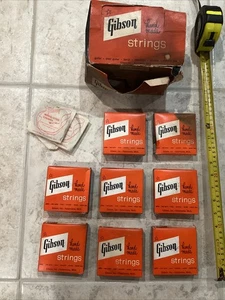 Gibson handgefertigte Saiten Vintage Display Box mit 9 Box Sets Hawaii Gitarre - Bild 1 von 24
