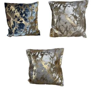Cojín de Lujo Monstruck Grande 55x55cm Azul Marino Beige Champagne Decoración - Imagen 1 de 10