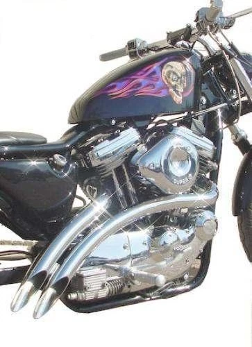 Bassani Xhaust Radial Sweepers Smooth Exhaust System 2" Chrome Harley Davidson - Image 1 of 1