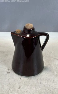 Vintage Brown Glazed Ceramic Pitcher USA - Picture 1 of 6