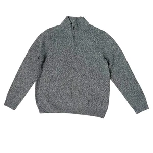 Amazon Essentials Herren Gr. XL Langarm 1/4 Zip Mock Neck Pullover anthrazit - Bild 1 von 7