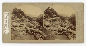 Tarjeta estereoscópica Stereoview Sedgfields paisaje galés Glen Lledr norte de Gales - Imagen 1 de 2