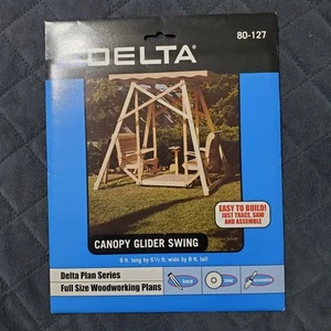 Delta Holzbearbeitungsplan 80-127 Baldachin Gleiter Schaukel neu versiegelt 8x6,5x8' - Bild 1 von 5