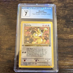 Meowth 62/82 Team Rocket Regular - Picture 1 of 4