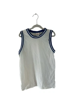 Camiseta de basquete vintage Don Alleon juvenil tamanho grande nova sem etiquetas anos 90 fabricada nos EUA - Imagem 1 de 3