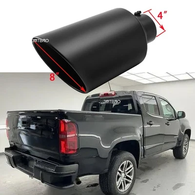 适用于雪佛兰 Colorado 2016 - 2022 4 英寸进口 8 英寸插座 15 英寸排气尖不锈钢  — 第 1/4 张图片