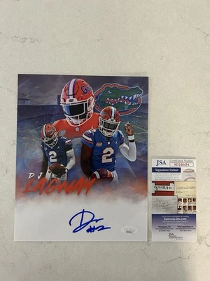 DJ Lagway Autographed Signed Photo 8x10 Florida Gators Football JSA Cert - Image 1 of 2