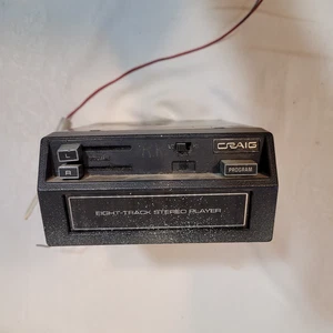 Vintage CRAIG 3147 8 Track Car Stereo Player w/ Mounting Bracket UNTESTED - Picture 1 of 6