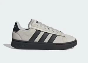 Adidas GRAND COURT ALPHA OOs scarpe da ginnastica uomo GRIGIO nere scamosciate UK 7 nuove - Foto 1 di 6