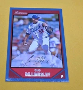 2007 Topps Bowman Blue Chad Billingsley Karte #17 Serie #'d 168/500 - Bild 1 von 2