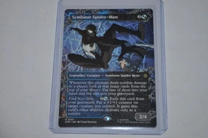 MTG magic SPIDERMAN spm BORDERLESS SYMBIOTE SPIDERMAN #217 RARE - Picture 1 of 2