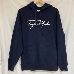 Taylormade Men's Script Hoodie Black Pullover Sweatshirt - Size Medium - Picture 1 of 7