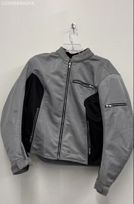 Chaqueta de motocicleta FIRST GEAR gris negra forro extraíble para mujer - talla 2XL Foto 1 de 4