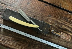 Vintage Robeson ShurEdge Straight Razor & Sharpener/ Storage Box - Picture 1 of 16