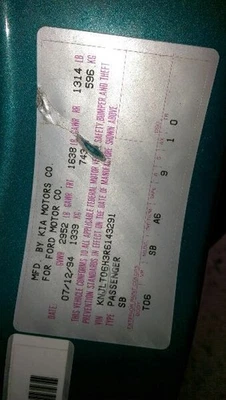 (LOCAL PICKUP ONLY) Trunk/Hatch/Tailgate Excluding Sport Model Heated Fits 94-97 Foto 1 de 4