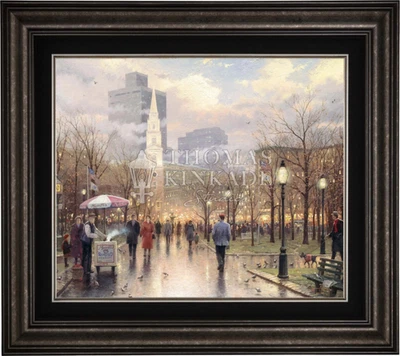 Thomas KINKADE "Boston" Edición Limitada Giclee LIENZO Arte EE. UU. Coleccionable Ciudad Foto 1 de 4
