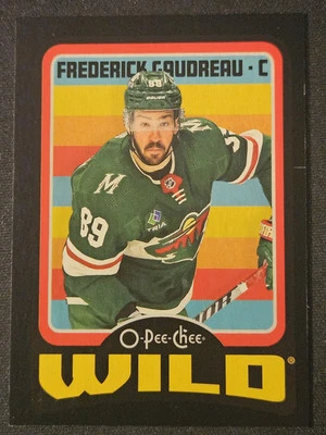 24-25 O-Pee-Chee Frederick Gaudreau Retro 🌈🌈🌈 Black Border Variant #/100 - Image 1 of 2