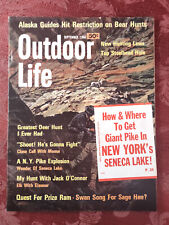 OUTDOOR LIFE Magazine September 1968 David Blossom Ram Hunting Fishing