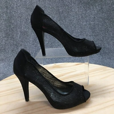 Style & Co. Zapatos de salón para mujer 7,5 M Naveah negros imitación cuero tacón de aguja Foto 1 de 4