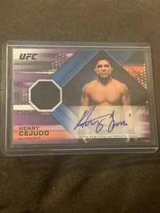 Henry Cejudo Knockout 2019, Signed Jersey Card #/25 - Picture 1 of 2