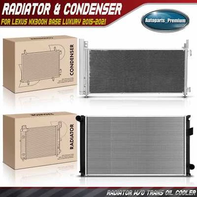 New Radiator & AC Condenser Cooling Kit for Lexus NX300h Base Luxury 2015-2021  - Image 1 of 4