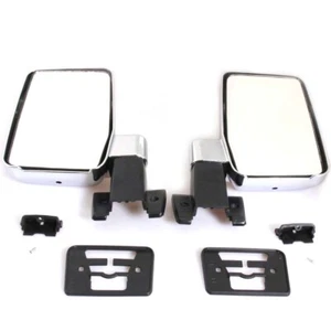 Chrome Door Mirrors Fit Toyota Land Cruiser 60 70 75 Series J60 J70 75 FJ HJ HZJ - Foto 1 di 6
