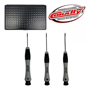 Vintage Genuine TEAM CORALLY RC Car Hex Driver Tool Set Case 4 Piece Universal - Picture 1 of 16