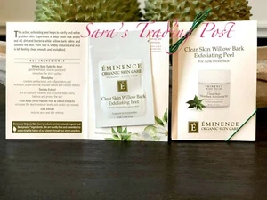 6 Eminence CLEAR SKIN Willow Bark Exfoliating PEEL Card Samples 2ml/.07oz ea.+🎁 - Picture 1 of 1