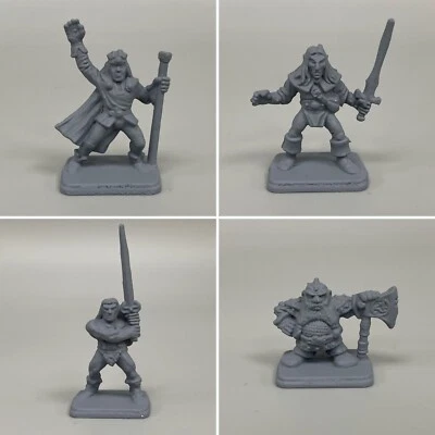 4 HEROQUEST HEROES MODELS MB GAMES WARHAMMER FANTASY GAMES WORKSHOP BOARD GAME - Image 1 of 4
