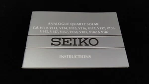 SEIKO Orologio Solare Analogico Quarzo Manuale Istruzioni Libretti Cal.V111 - Foto 1 di 1