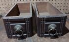 One Set of 2 Drawers Vintage Antique Singer Sewing Machine Table Wooden Cabinets