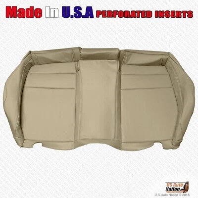 Banco trasero inferior de cuero perforado tostado para Acura TSX 2009-2014 sedán Foto 1 de 3