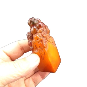 China,collectible,collectionlong,beeswax,rare dragon,seal A(129) - Picture 1 of 5