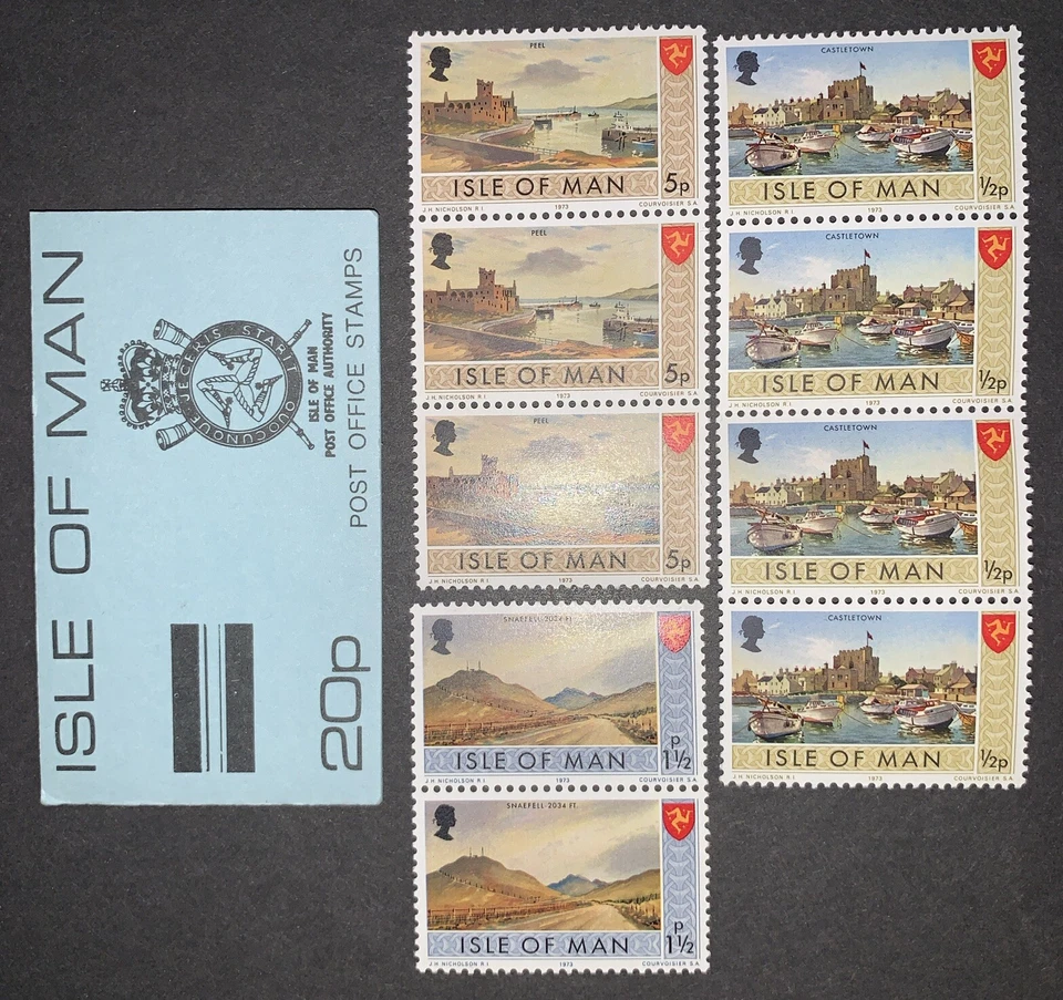 GB QEII 1975 ISLE OF MAN FULL CONTENTS BOOKLET  20p as in picture - Image 1 of 1