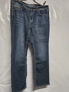 Womens Hydraulic Plus Size 18- 38 X 30 Denim Stretch Jeans Straight Leg - Picture 1 of 18