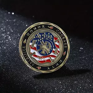Moneda Desafío Departamento de Bomberos Excelente Regalo - Imagen 1 de 3