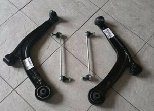 FOR FIAT 500 1.0 1.2 1.4 08-15 TWO FRONT WISHBONE SUSPENSION ARMS &2 DROP LINKS - Picture 1 of 1