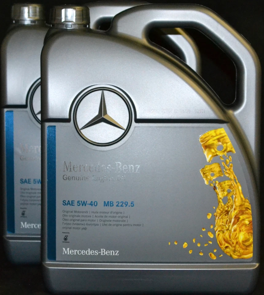 2x5 Liter ORIGINAL MERCEDES BENZ 5W40 PKW MOTORÖL MB 229.5 für Benziner 5W-40