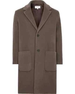 Reiss Kaschmirmischung Mantel lang Herren Voisset Taschen Gr. 2XL NEU* UVP 350£ braun - Bild 1 von 9