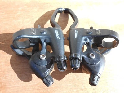 Palancas de cambio Shimano Deore XT Rapidfire de colección 7 velocidades carretera de montaña Foto 1 de 4