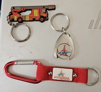 Lot BSPP Porte-clé Mousqueton Jeton De Caddie - Photo 1/4