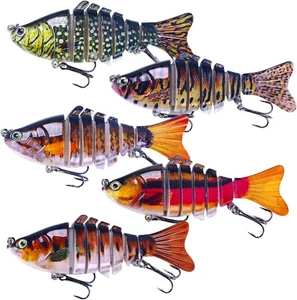 5 Stück realistische Angelköder mit bionischer Schwimmaktion, realistischer Look, 3,82 Zoll - Bild 1 von 8