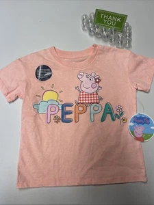 Peppa Pig Toddler Short Sleeve Crewneck T-Shirt SIZE 4 Unisex NWT - Picture 1 of 2