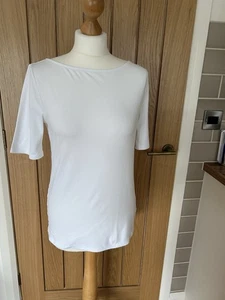 Ralph Lauren Ladies White T Shirt Size M - Picture 1 of 6