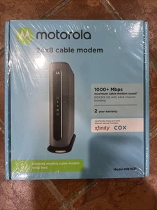 Motorola MB7621 Cable Modem DOCSIS 3.0 1000+ Mbps Xfinity Cox 24x8 NIB - Afbeelding 1 van 2