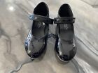 Tap dance shoes Girls Size 12 Black Patent Leather EPOC
